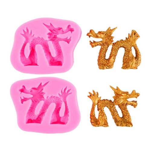Chinese Dragon Fondant Cake Decoration Silicone Mold