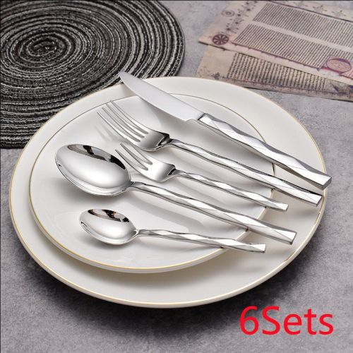 Featured Square Handle Knife, Fork And Spoon Hotel Restaurant Home